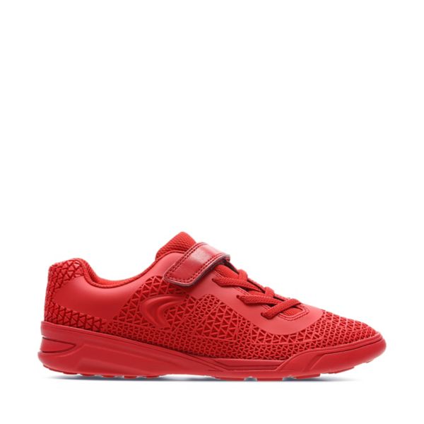 Clarks Girls Award Blaze Youth Trainers Red | USA-2164975